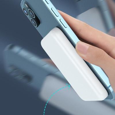 China Wireless Charging Magnetic Mobile Power 5000mAh Compatible With Iphone 12 Power Bank Wireless Power Bank for sale