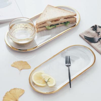 China Sustainable Nordic Modern Ceramic Party Tableware Ceramic Food Dish Tableware for sale