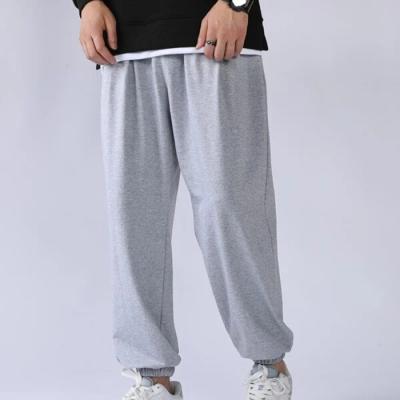 China Anti-Wrinkle OEM Manufacturers Custom Made Mens Sweatpants Waist Drawstring Solid Color French Terry Mens Sweatpants High for sale