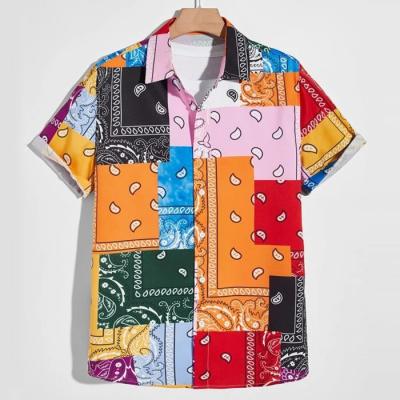 China Anti-pilling New Trend Fashion Summer Shirts Custom Made All Over Printed Short Sleeve Fishing Hawaiian Shirt Men Shirt for sale