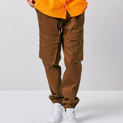 China Dongguan Anti-Static Factory Custom Drawstring Waist Plain Men Cargo Track Cargo Pants for sale