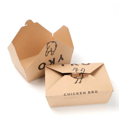 China Bio-degradable promotional oem low price disposable food paper box tray for take out for sale