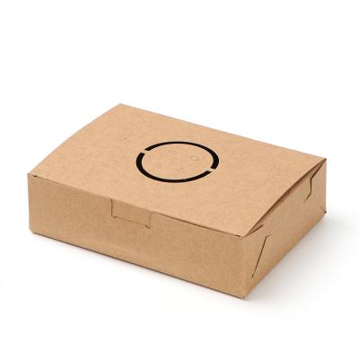 China Disposable fired chicken take out box food paper container recycled materials disposable paper food boxes for sale