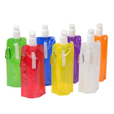 China Moisture Proof Hot Selling Plastic Foldable Bottle Custom Logo Collapsible Water Bottle for sale