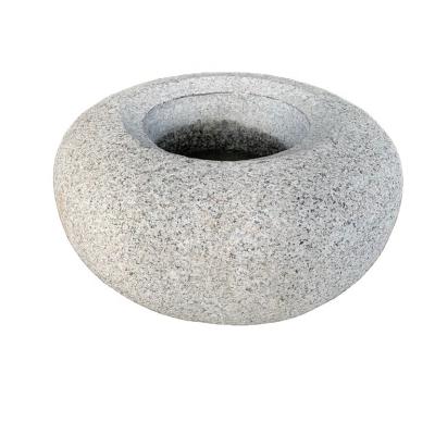 China Tetsu Bachi Traditional Gray Basin Japanese Granite FS035 Garden Ornament Water Fountain Bowls for sale