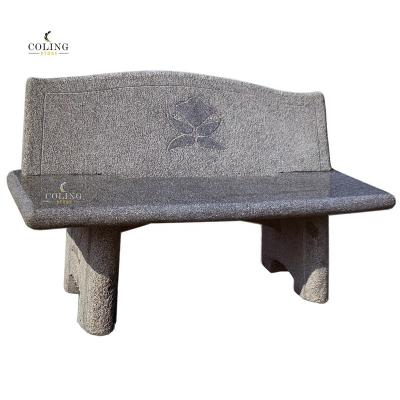 China EUROPEAN Antique Hand Crafted Decorative Garden Stone Patio Benches for sale