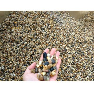 China Natural Modern Yellow Cobblestone Pebbles Tumbled Pebbles Mini Rock Taunus Yellow Marble Yellow Gravel for sale