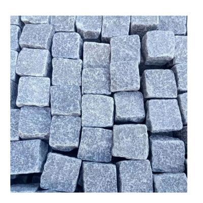 China Factory AC-02 Wholesale modern tumbled dark padang granite G654 driveway paver cube stone for villa for sale