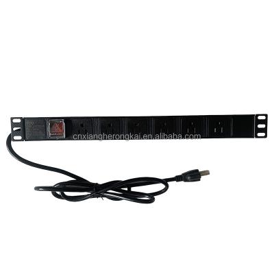 Chine 8 voies 20A Commutateur à double rupture American Standard Power Socket PDU pour la distribution électrique à vendre