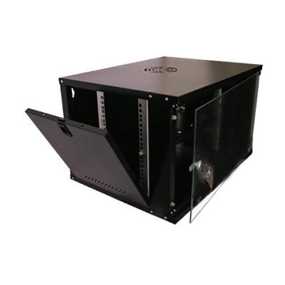 China Two Locking Keys 6U Wall Mount Network Rack 19 Inch Computer Rack Small Network Cabinet for sale