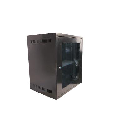 China 9U Wall Mount Cabinet with Removable Side Panel Wall Mounted Network Cabinet Rack for sale