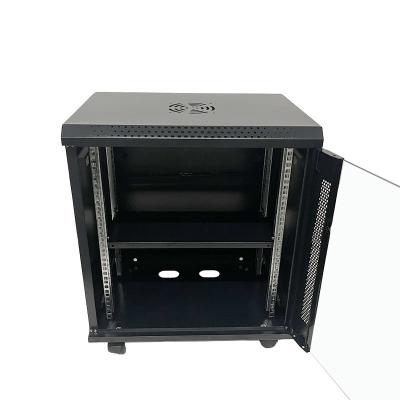 Chine 12U Chassis serveur Équipement informatique Armoire à rayonnage avec matériau en acier laminé à froid SPCC à vendre