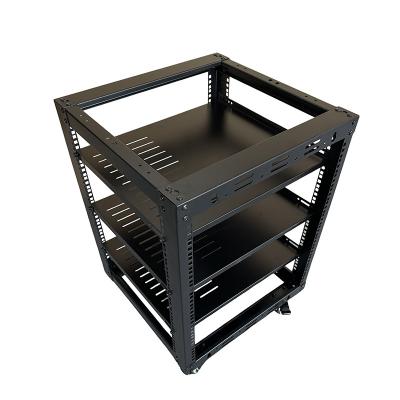 China 12u Server Rack Double Rivet Relief 19' Rack mount Rack met SPCC koudgewalst staal Te koop