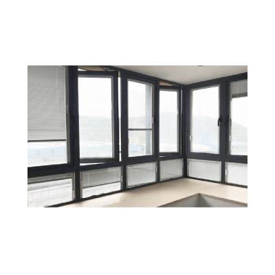 China Modern minetal between glass blinds integral aluminum curtain blinds with built in blinds for casement window for sale