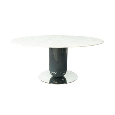 China Luxury Marble Dining Table Round Dining Table Set 6 Chairs Marble Dining Tables for sale