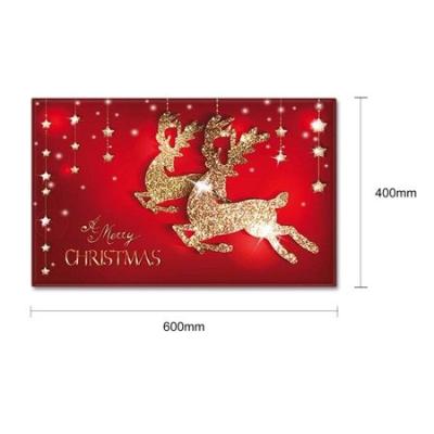 China Washable Custom Christmas Mat 40X60 Mat Non-Slip Door Mats Decorative Rubber Cover for sale