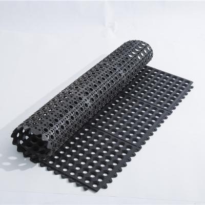 China Washable Environmentally Friendly 100% Natural Synthetic Rubber Mat Anti Slip Splicing Mat And Anti Fatigue for sale