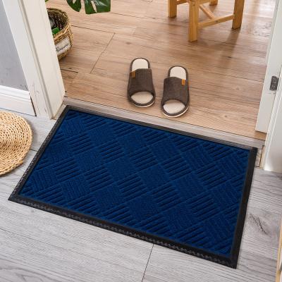 China Single Outdoor Rubber Dustproof Corridor Door Mat Entrance Rubber Mat for sale