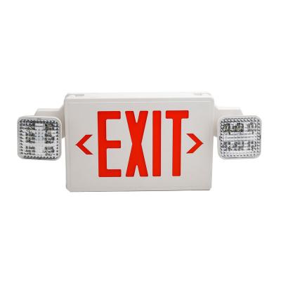 China Optional household emergency lighting rechargeable battery letter color exit sign and LED emergency light combined for sale