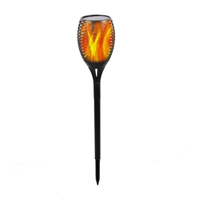 China Garden 25LM Socket Plastic Ground Torch Lamps LED Solar Garden Flame Lights for sale