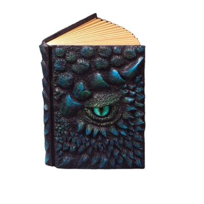 China Decorate Good Quality School Student Homework Record Book Unique Charm Dragon Book Resin Notepad for sale