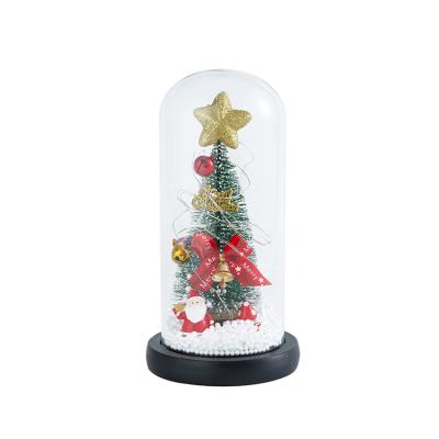 China Decorate Newest Sale Christmas Trees Model Plastic Crafts Transparent Dome Protection Decorate Plastic Crafts for sale