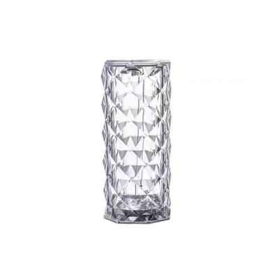 China Modern Mistei Acrylic Crystal Table Lamp Bedside Bedroom Lamp Rose Projection Romantic Rechargeable Night Lamp for sale