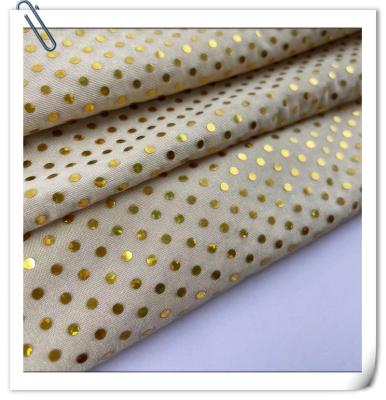 China 2022 High Quality Stretch Spandex Ivory Polyester Knit Hologram Fabric For Women Suit Dress Fabrics for sale