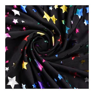 China Metallic Custom Breathable Fabric 90%poly+10% Spandex ASL32006 Stage Costume Performance Halloween Fabric for sale