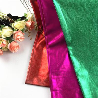 China 2022 Metallic Stretch Fabric Full Cover Aluminum Fabric Costume Dance Wear Stage Dedicated DIY Garment Fabric Costume Cosplay Fabrics 2021 for sale