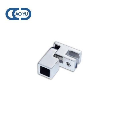 China Modern Bathroom Accessories Stainless Steel Flange Glass Connector For Bathroom Shower Glass Door for sale