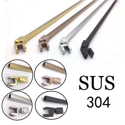 China Flexible Frameless Glass Door Support Bar SS 304 Adjustable Wall To Glass Connecting Support Bars For Shower Door for sale