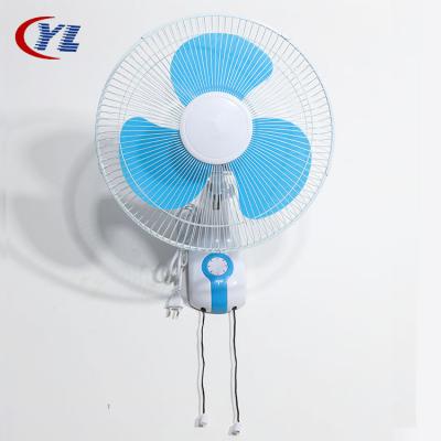 China Factory Direct Sale Fashional 16 Inch 3 Inch Blue Plastic Blade Wall Mounted Swing Fan High Speed for sale