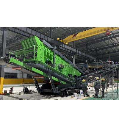 China Crawler Type Mobile Screening And Crushing Inclined Rock Mining Screen Separatotion for sale