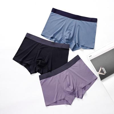 China Hot Selling Custom Unique Design Anti-wrinkle Mens Boxers Underwear Solid Color Custom Boxer Briefs for sale