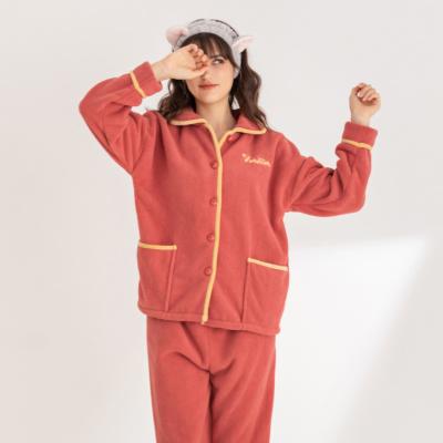 China 2021 High Quality QUICK DRY Pajama Set Women's Winter Fleece Pajamas Women Women Sleepwear for sale