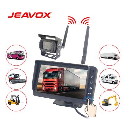 China Reverse Touch Button 4 Channels Vehicle Observation System Screen Waterproof Wireless Digital Car Truck Backup Camera With Monitor for sale