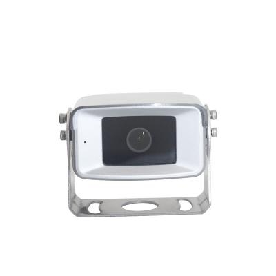 China WDR HDR IP69K 1080P HD Car Truck Rear View Camera Waterproof Mirror Image With 4pin Aviation Connector Stainless Steel Bracket Silver for sale