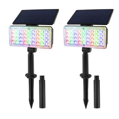 China Waterproof Solar Lawn Light 36 LED Landscape RGB Garden Light 7 