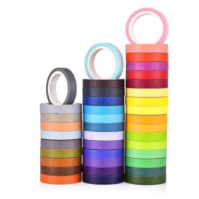 China 40 Popular ANTISTATIC Decorative Masking Tapes DIY Rolls Washi Tape Set for Kids and Gift Wrapping (Mixed) for sale