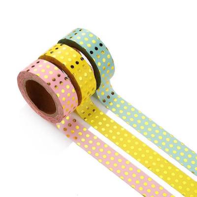 China Aliecpress ANTISTATIC Ready to Ship Gold and Colored Aluminum Print Craft 15mm Wide DIY Masking Washi Tape for sale