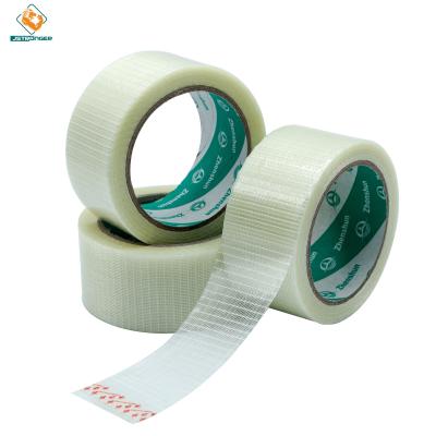 China Heat Resistant Fiberglass Reinforced Filament Tape / Fiberglass Cross Adhesive Tape for sale