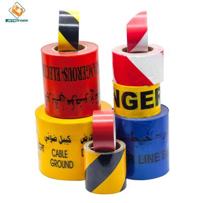 China Strong Underground Undetectable Cable Warning Device PE Precaution tape001 for sale