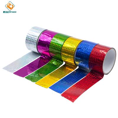 China Best price waterproof different designs bopp laser holographic decorative adhesive tape for sale