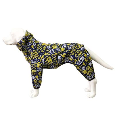 China Manufacturer Viable Child Printed Dog Raincoat And Waterproof Umbrella Pet Raincoat for sale