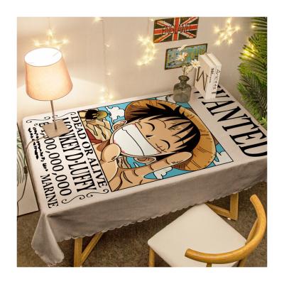 China modern waterproof custom made cartoon table cover mantel escritorio de para de mantel anime cartoon digital printing tablecloth for sale