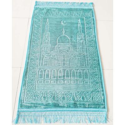 China Reversible wholesales soft muslim islamic velcet seccade sejadah blanket prayer rug for sale