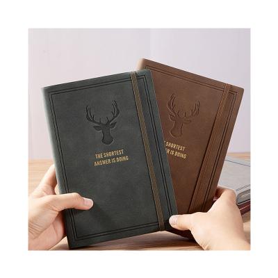 China Factory Price Eco - Friendly Paper Custom Printing High - End Leather Notebook for sale