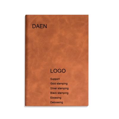 China Eco-friendly PU Paper A5 Leather Custom Diary Hardcover Diary Hardcover Paper Journal Notebook Logo Customized for sale