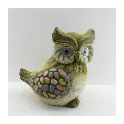 China High Quality Resin China Owl Side Animal Statue Garden Handmade Outdoor Decoration for sale